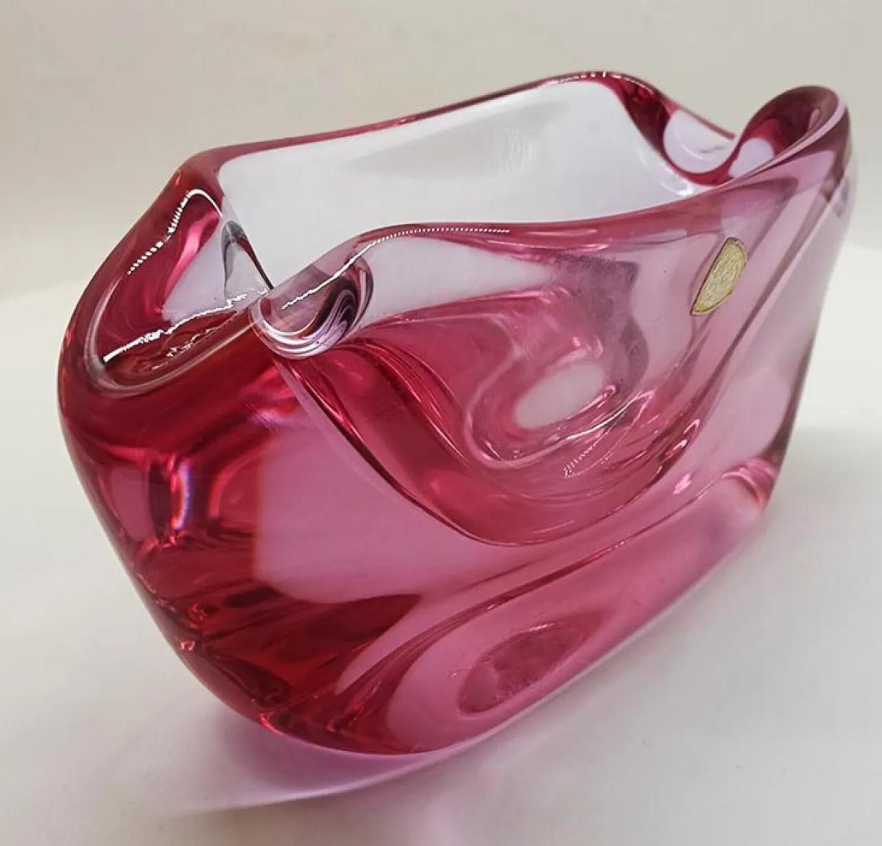 Posacenere viola in vetro di Murano, anni '50 5