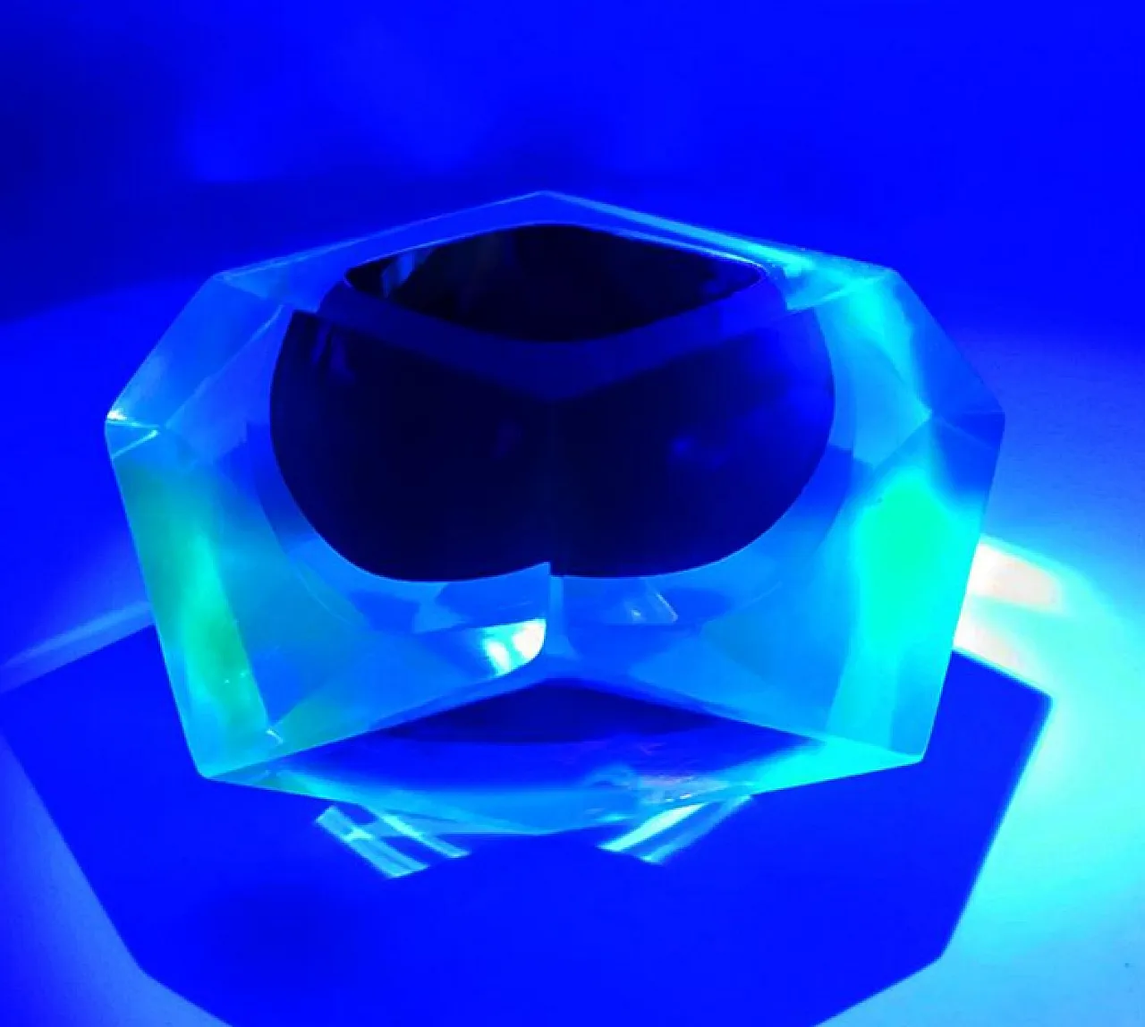 Posacenere in vetro di Murano di Flavio Poli per Seguso, anni '60 6