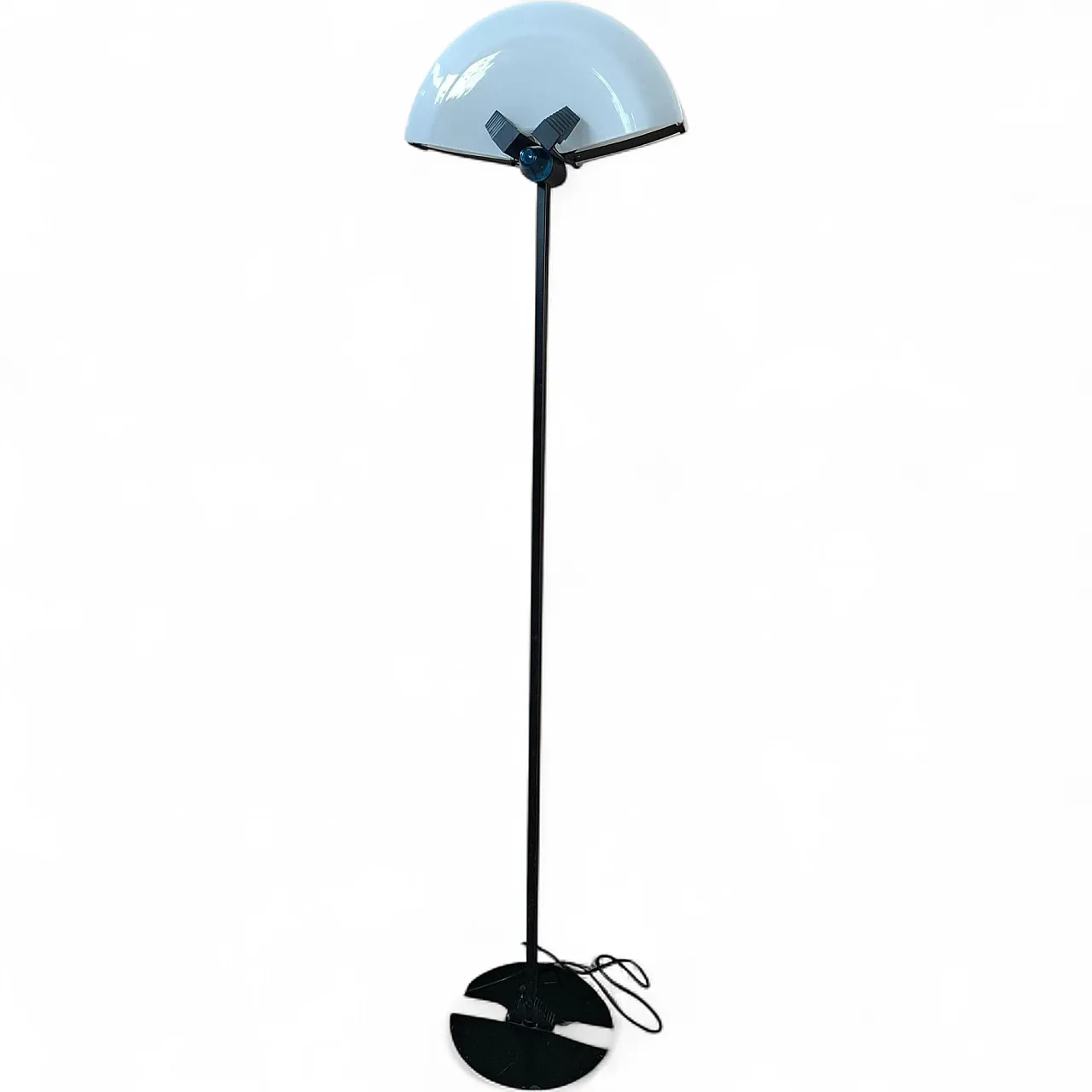 Industrial floor lamp in iron and Murano glass, late 20th century 16