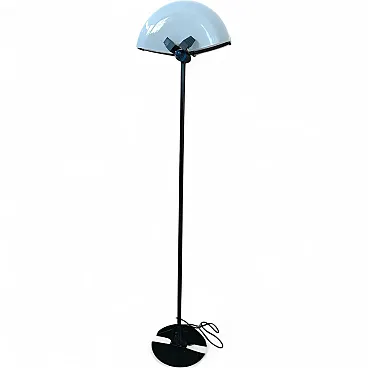 Industrial floor lamp in iron and Murano glass, late 20th century
