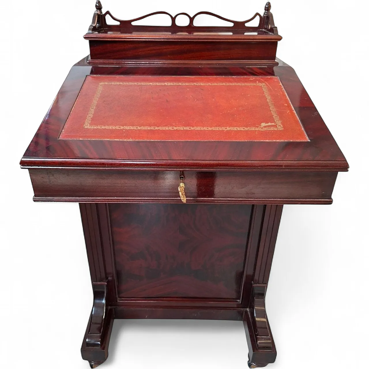 Davenport mahogany writing desk, 1980s 18
