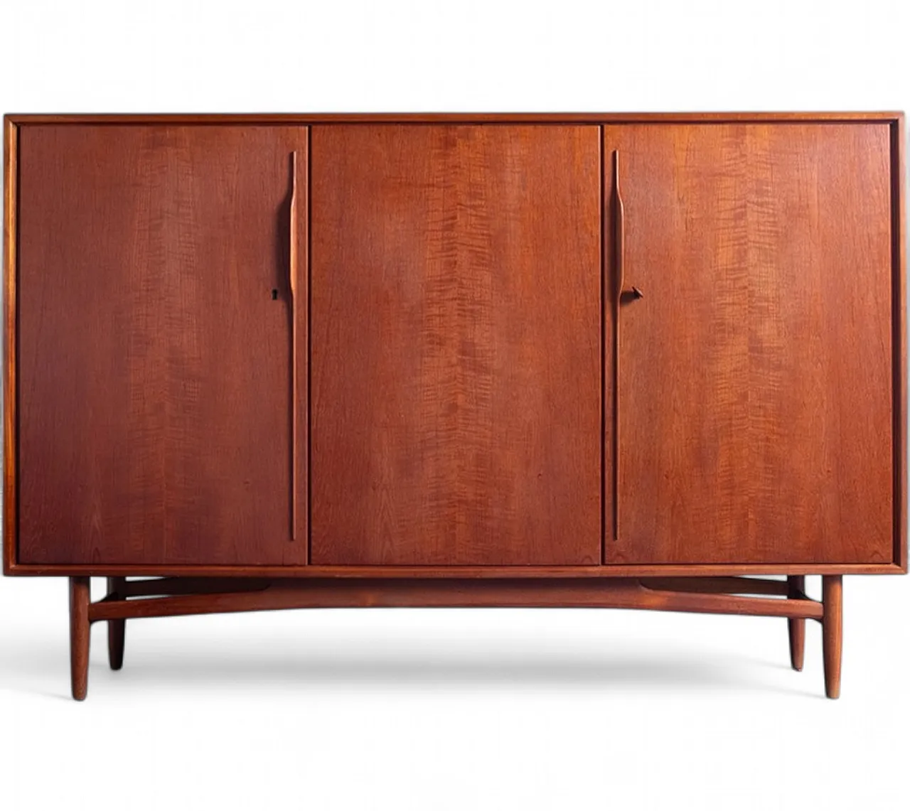 Credenza alta in teak, anni '60 11