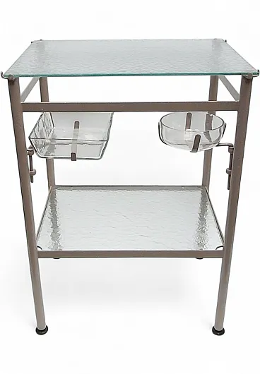 Tavolino da ospedale Mid-Century, metà '900