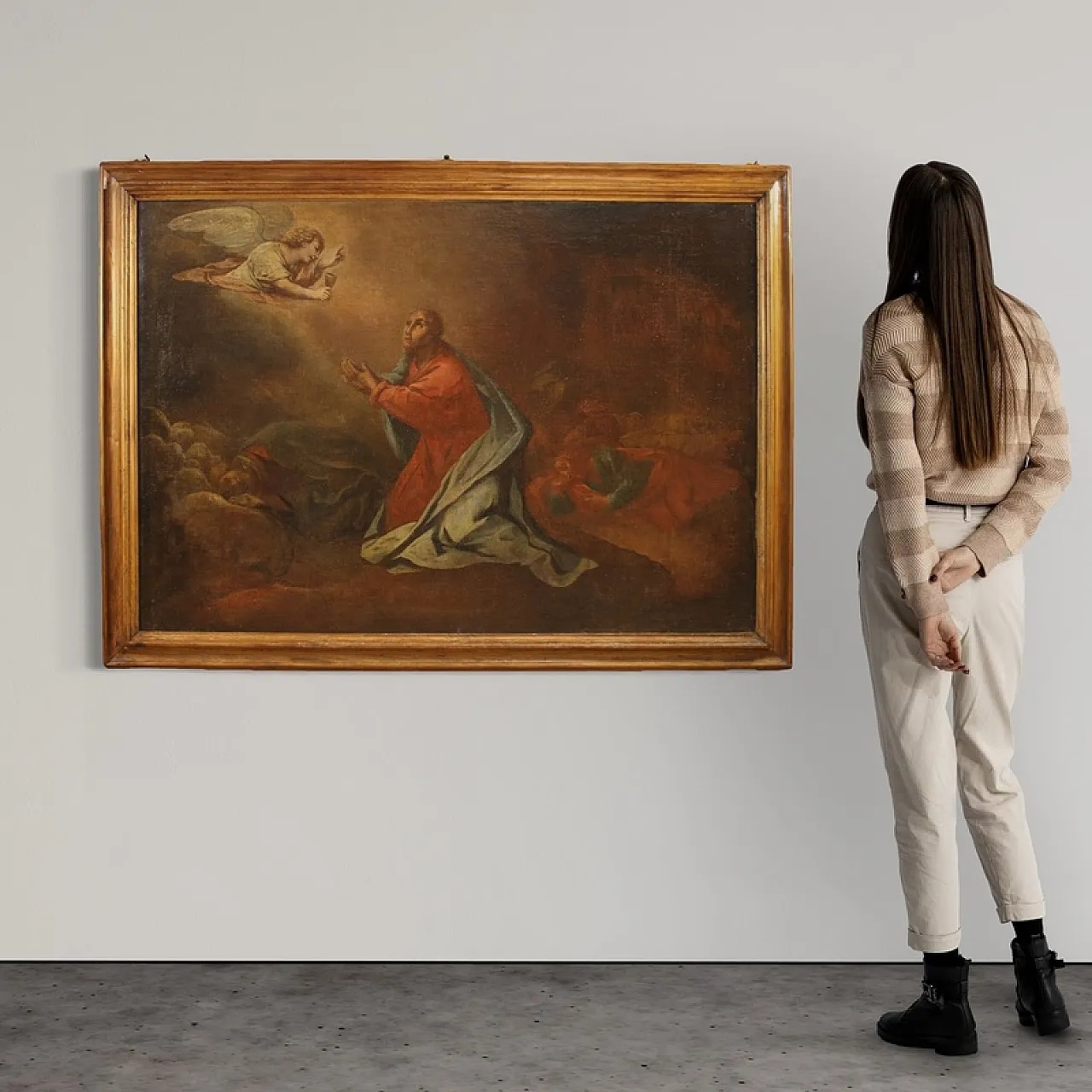 Italian painting Christ in the Garden of Olives, 17th century 4