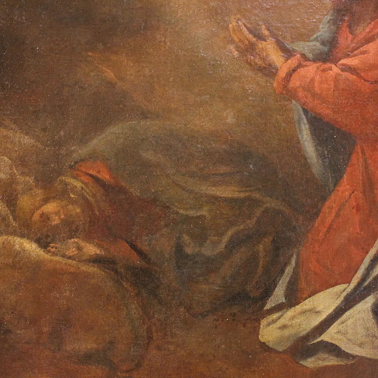 Italian painting Christ in the Garden of Olives, 17th century 7
