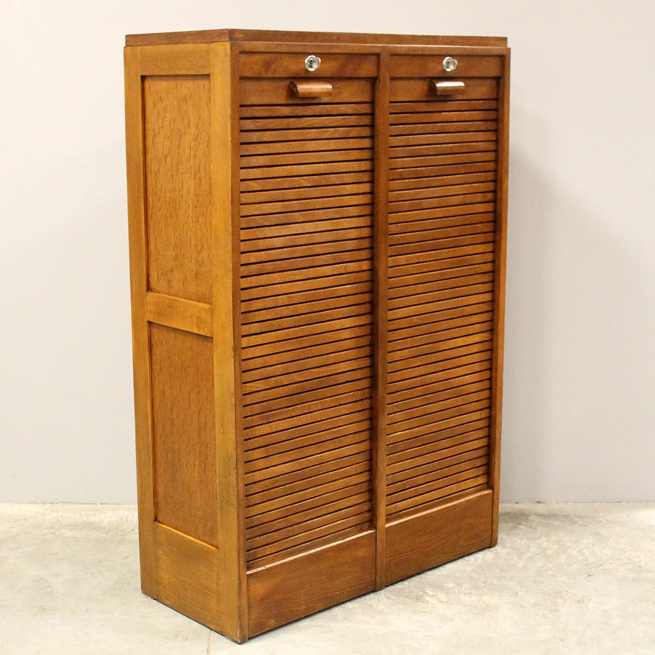 Archive filing cabinet with shutter, early 20th century 3