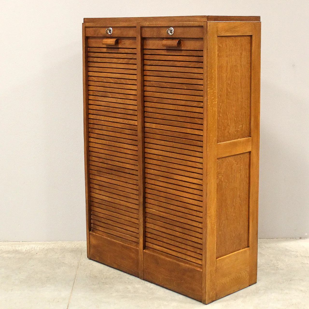 Archive filing cabinet with shutter, early 20th century 4