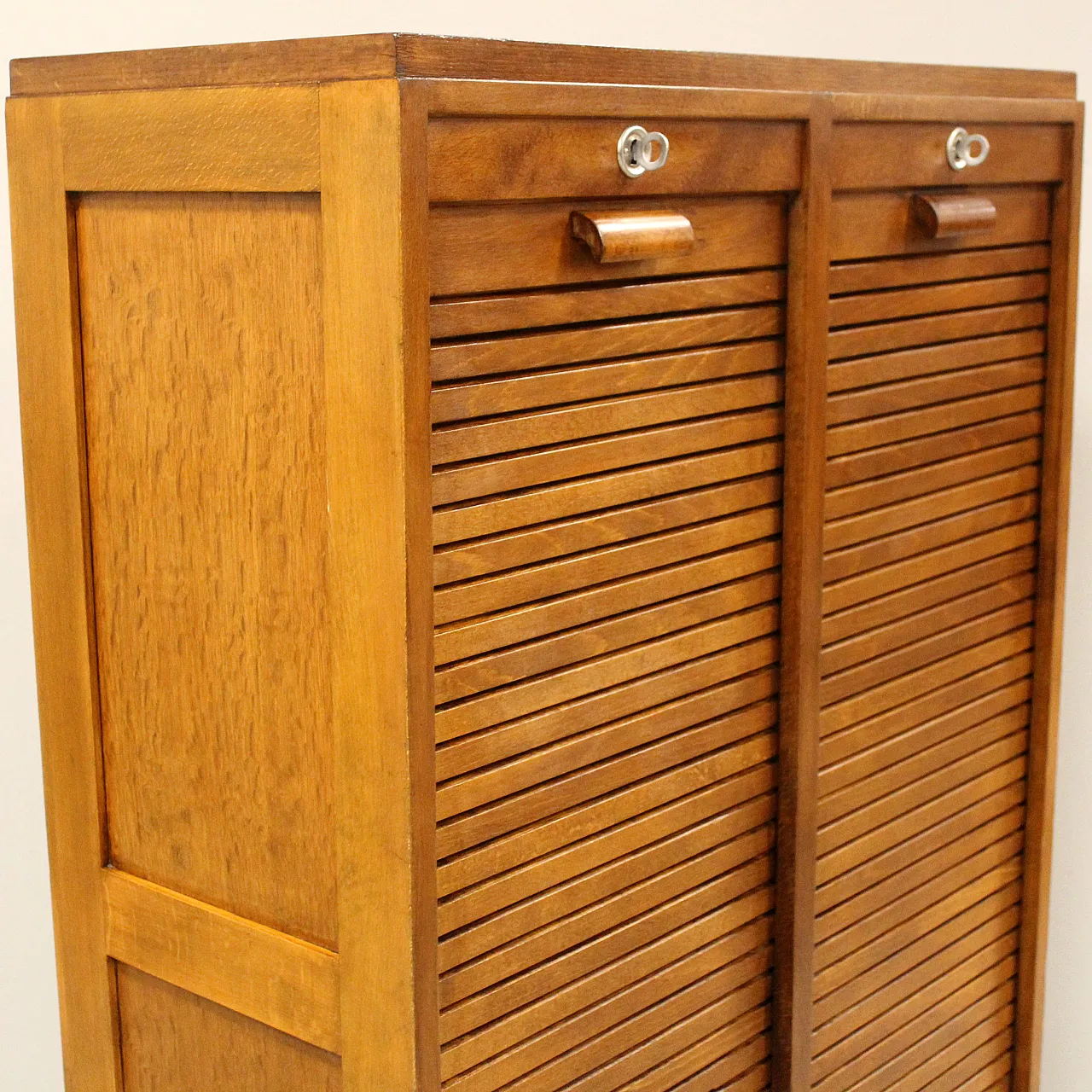 Archive filing cabinet with shutter, early 20th century 9