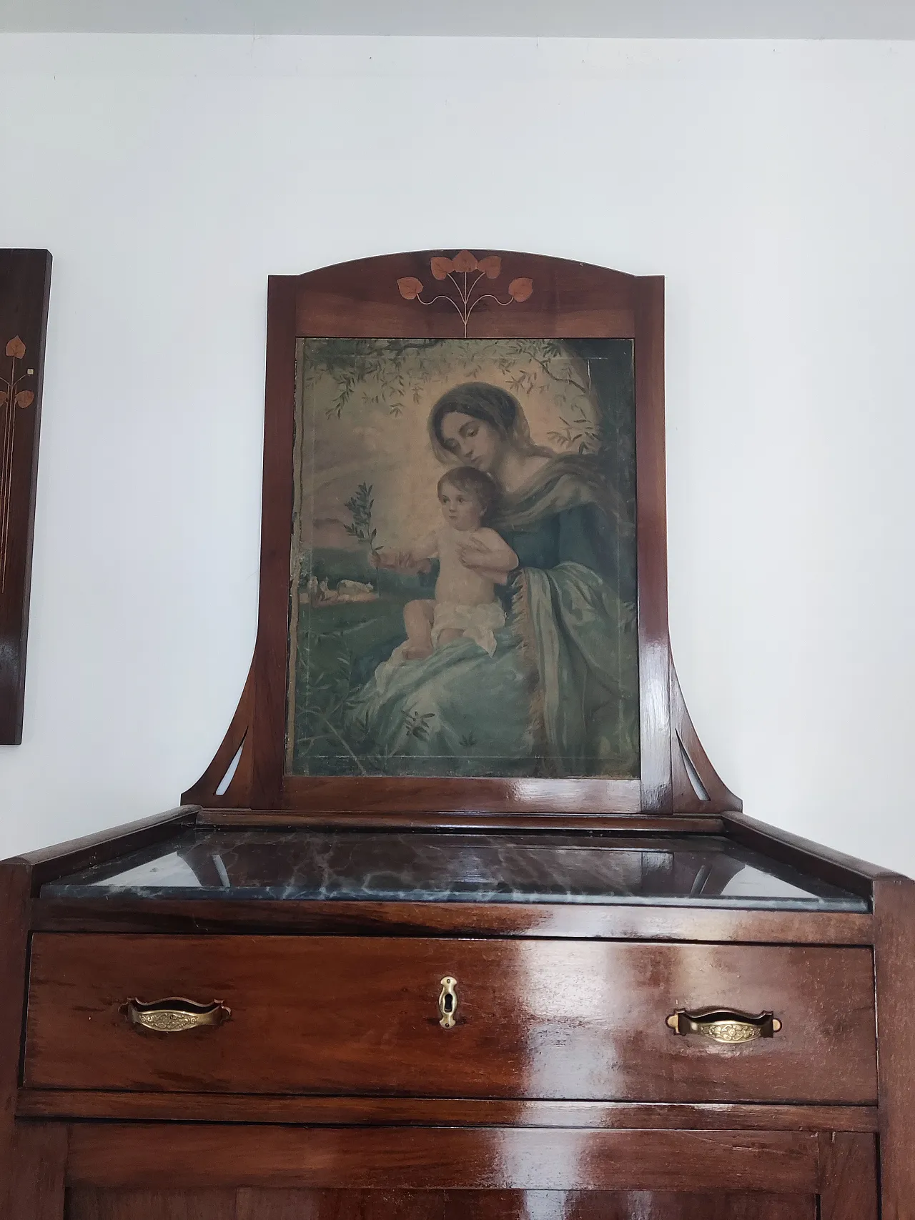 Camera da Letto Liberty in noce con intarsi, primi ’900 8