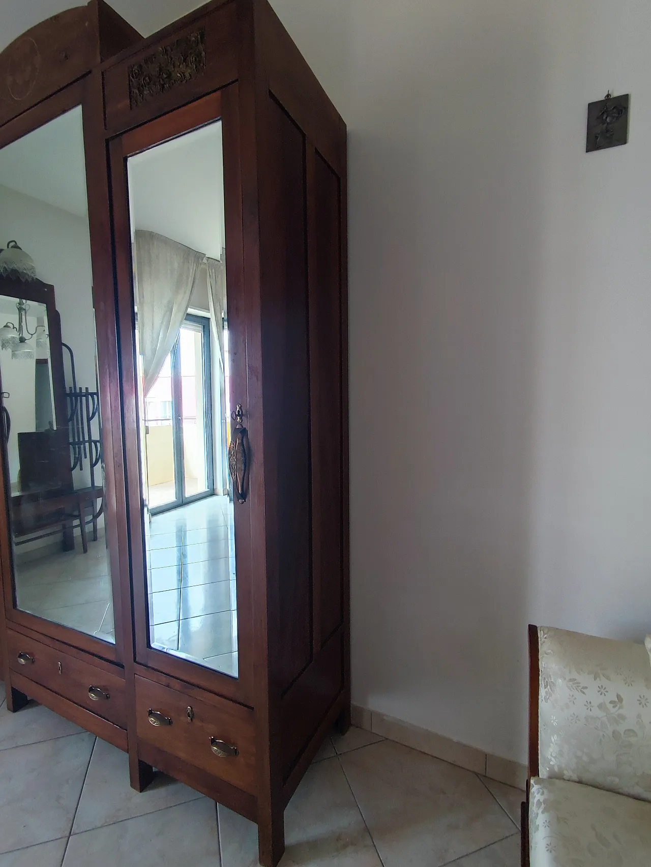 Camera da Letto Liberty in noce con intarsi, primi ’900 14