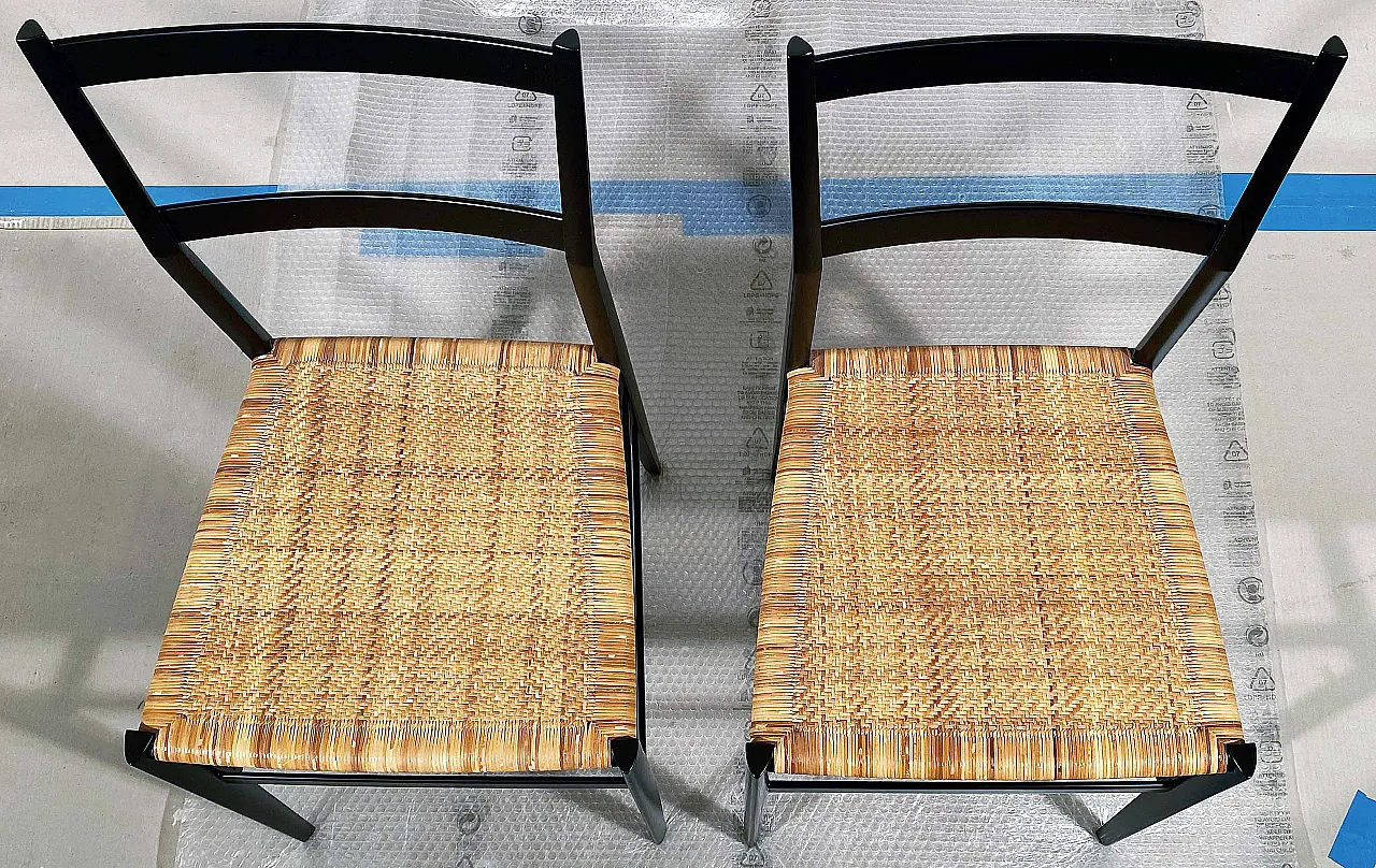 Coppia di sedie Superleggera di Gio Ponti per Cassina , anni 2000 11