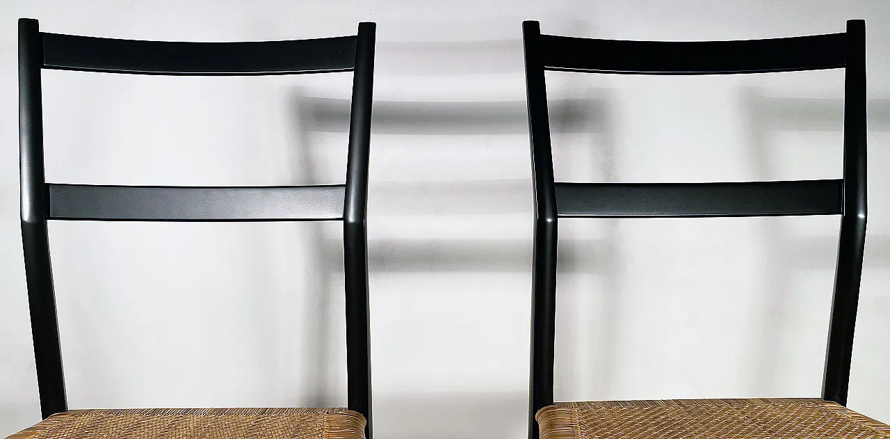 Coppia di sedie Superleggera di Gio Ponti per Cassina , anni 2000 21