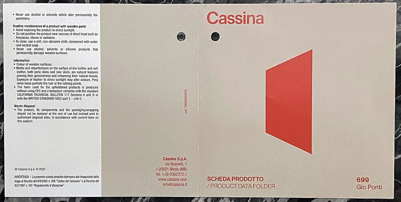 Coppia di sedie Superleggera di Gio Ponti per Cassina , anni 2000 26