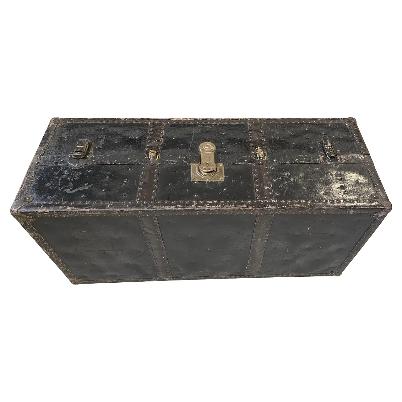 Steamer Trunk-style wardrobe trunk, 19th century 1