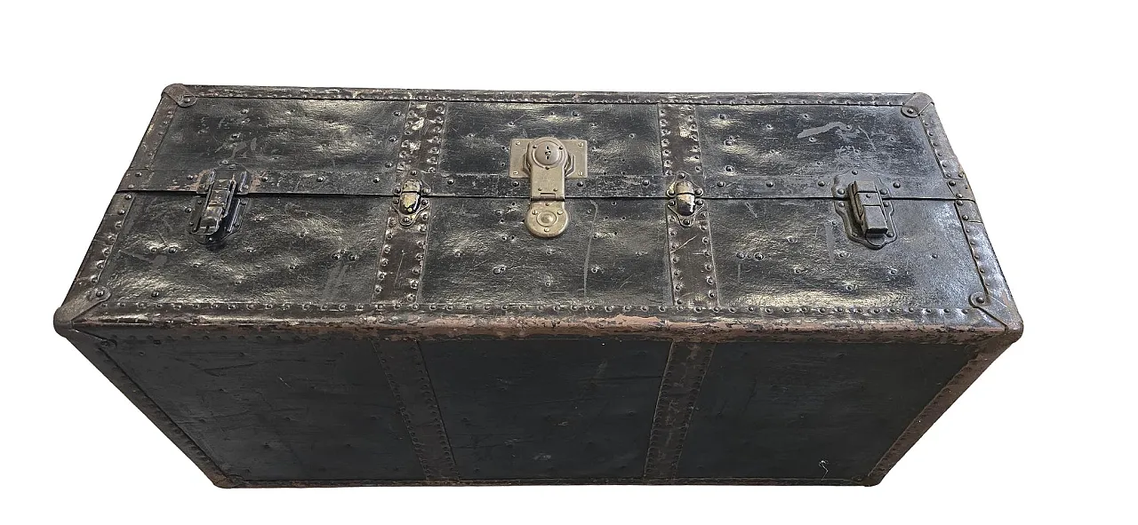 Steamer Trunk-style wardrobe trunk, 19th century 9