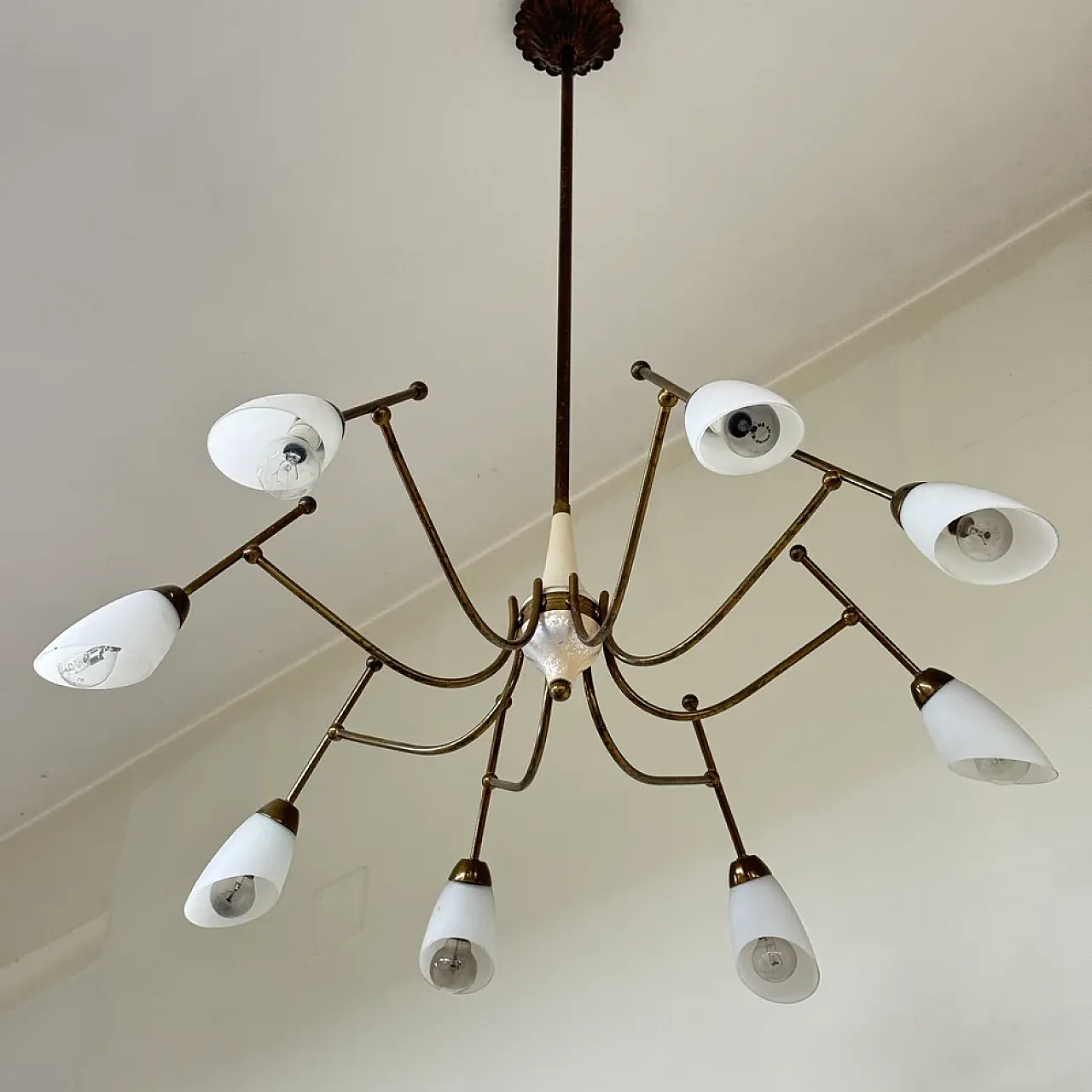 Stilnovo chandelier, 1960s 2