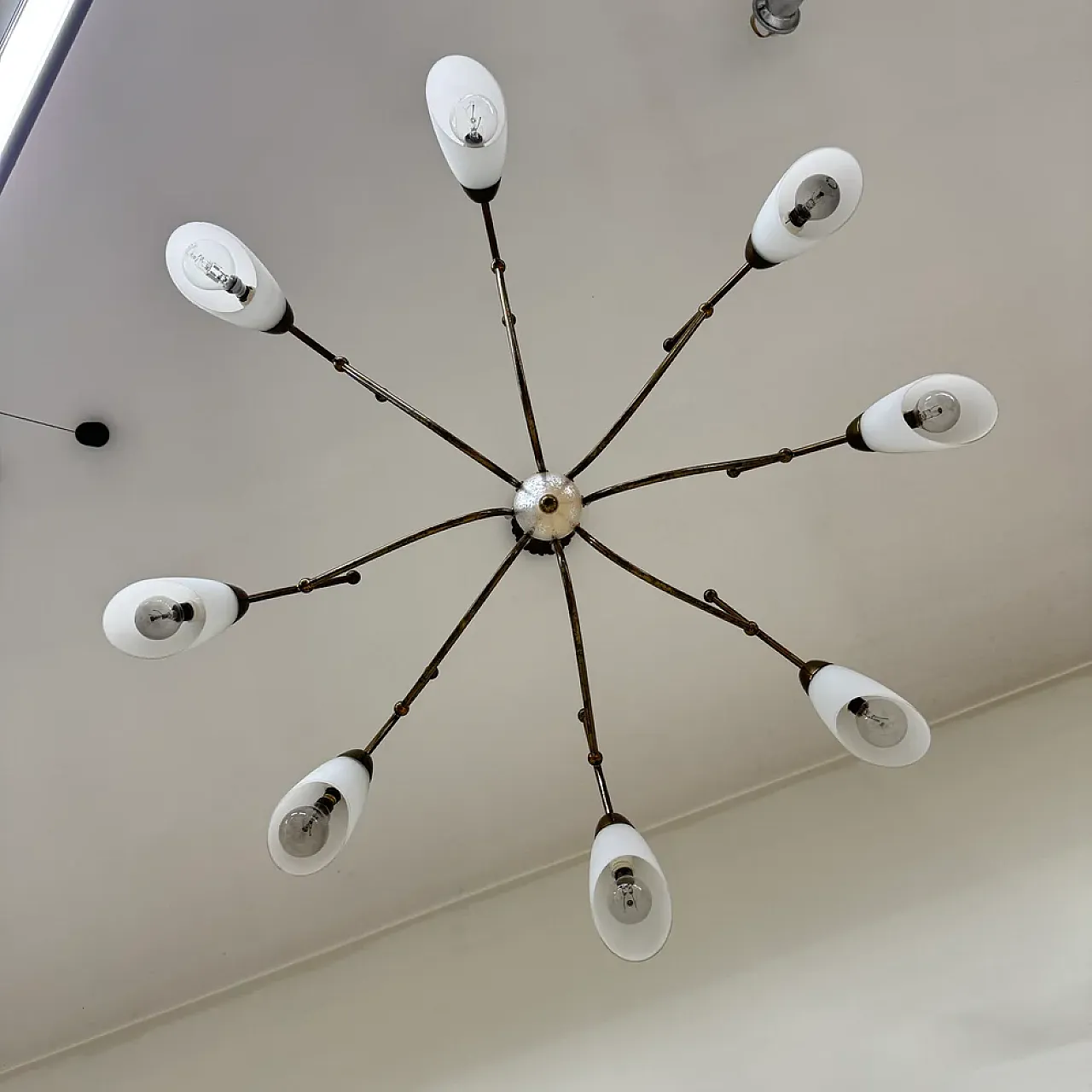 Stilnovo chandelier, 1960s 5