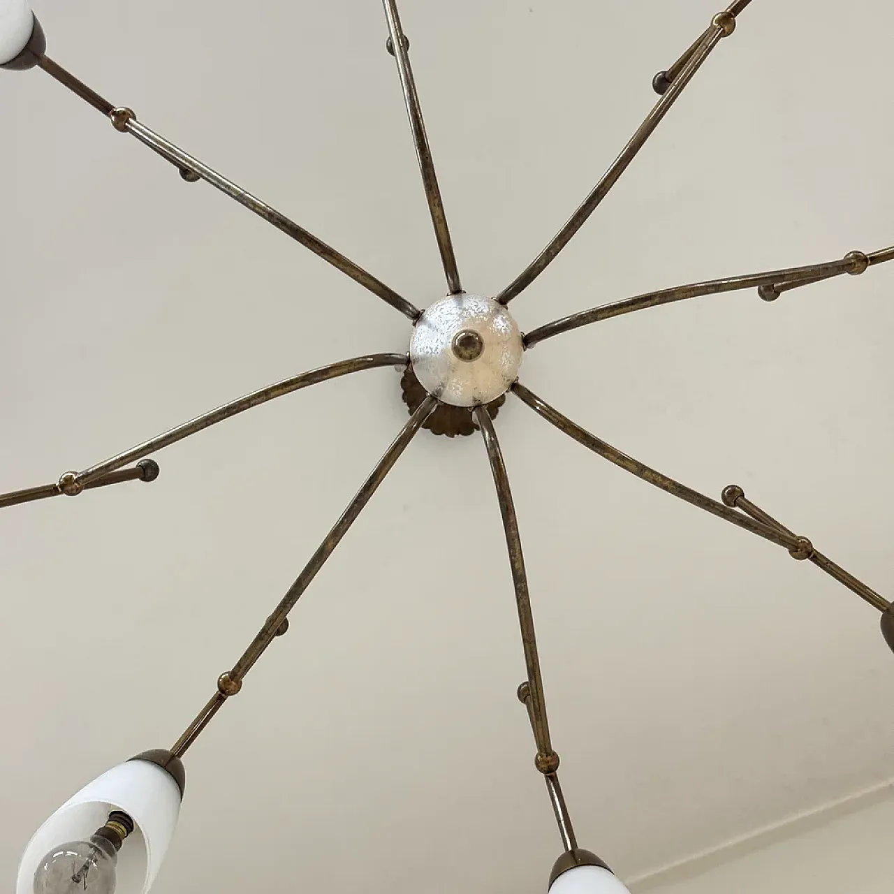 Stilnovo chandelier, 1960s 6