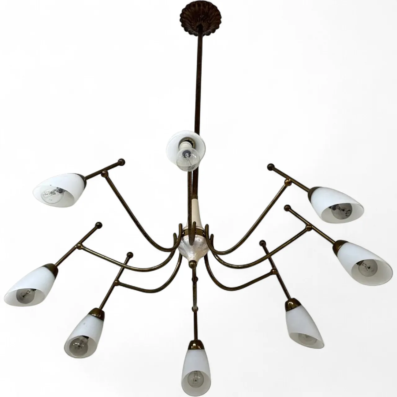 Stilnovo chandelier, 1960s 7