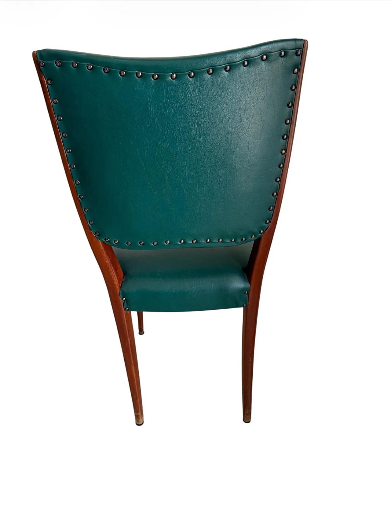 Dining table with 6 wooden and glass chairs by Vittorio Dassi, 1950s 10