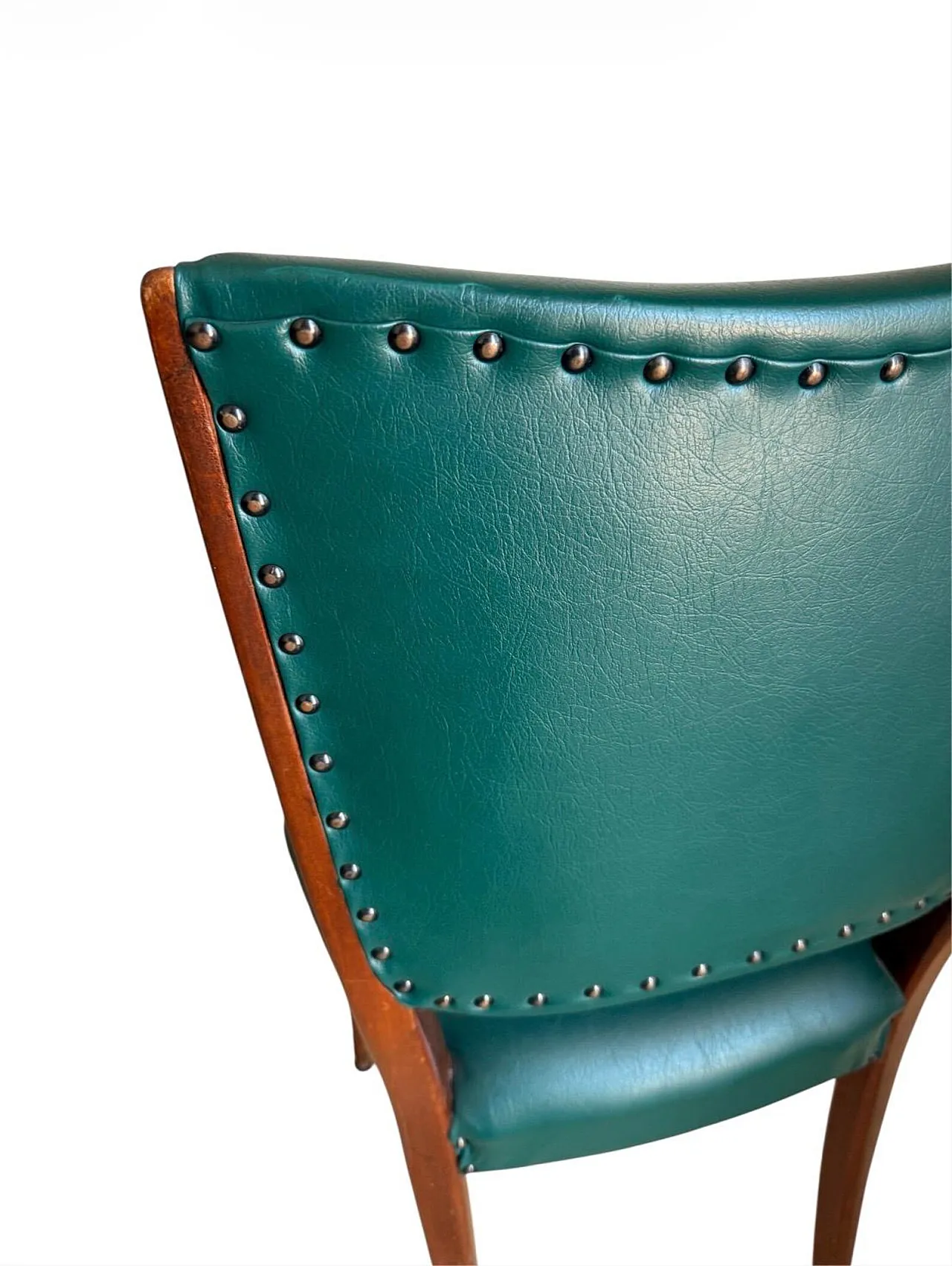 Dining table with 6 wooden and glass chairs by Vittorio Dassi, 1950s 11