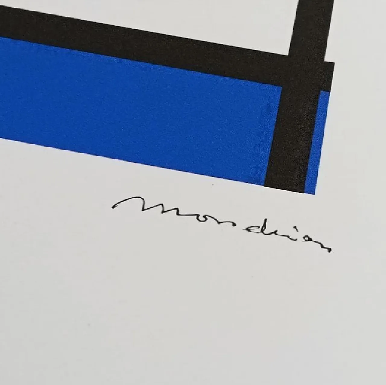 Litografia in serie limitata di Piet Mondrian, anni '70 3