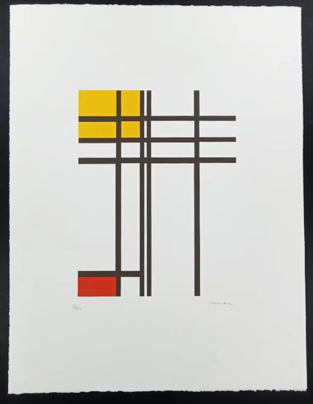 Litografia in edizione limitata di Piet Mondrian, anni '70 1