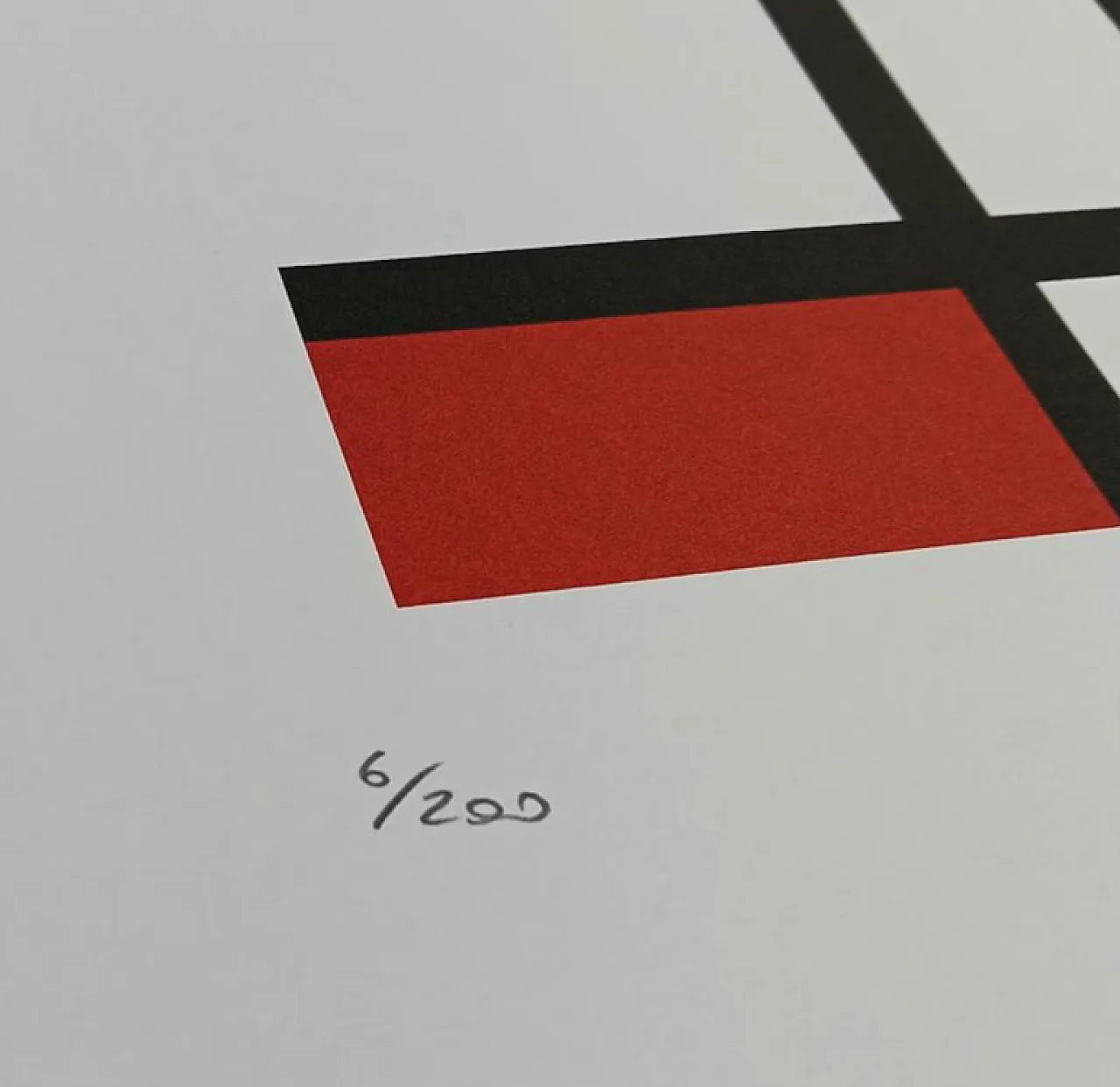 Litografia in edizione limitata di Piet Mondrian, anni '70 4