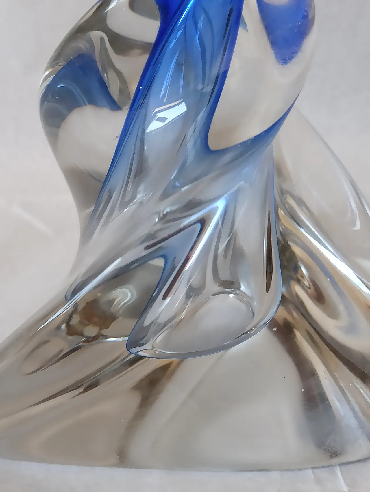 Lampada in vetro di Murano blu, anni '50 6