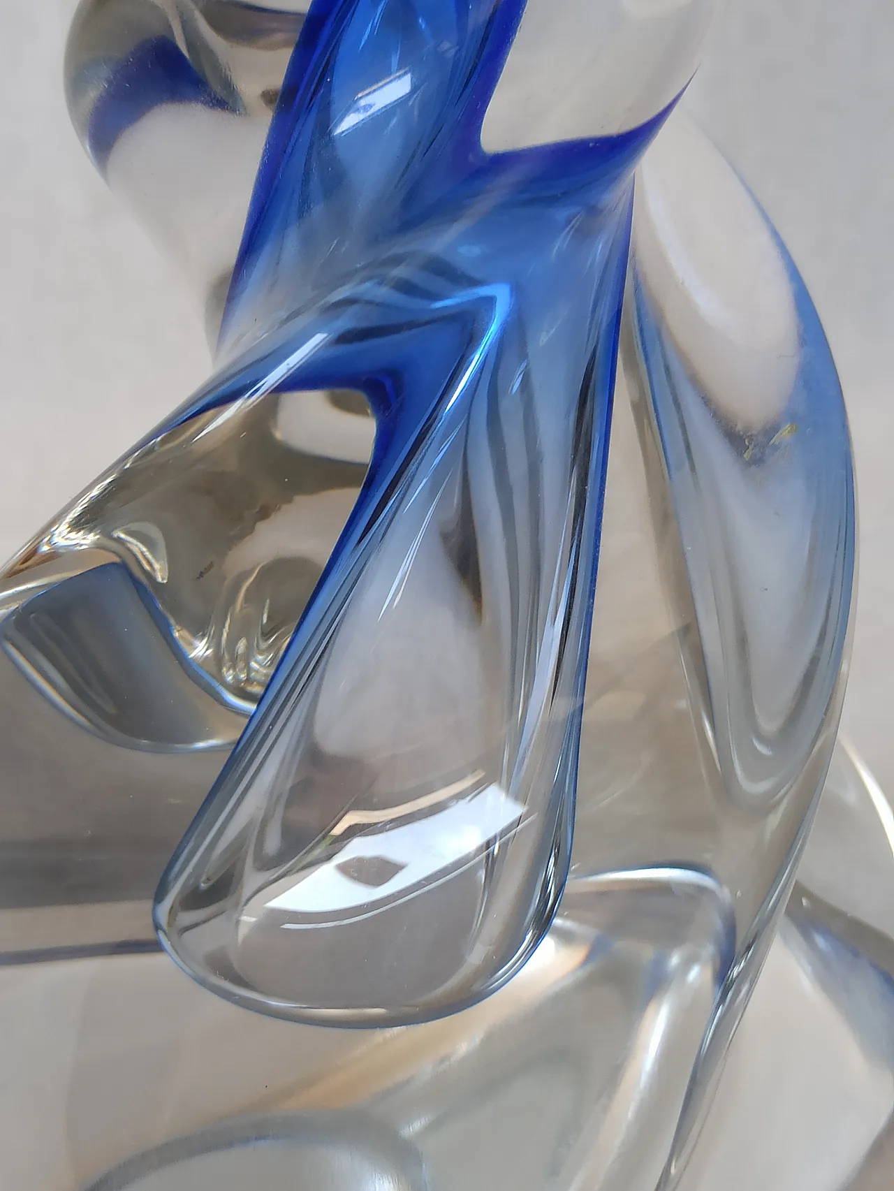 Lampada in vetro di Murano blu, anni '50 12