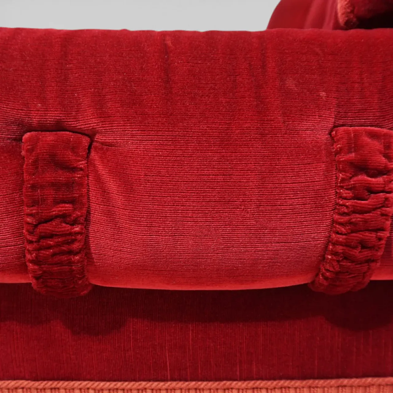 Hollywood Regency red lounge chair in Art Deco style, 1940s 7