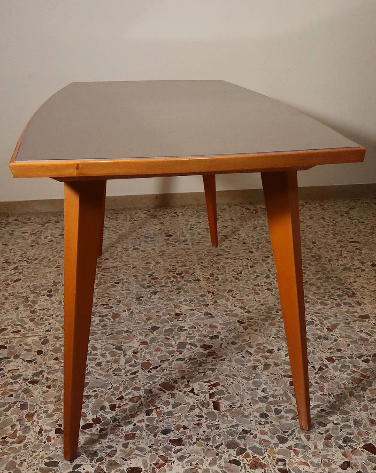 Mid-Century Modern table with 6 chairs by Vittorio Dassi, 1950s 6