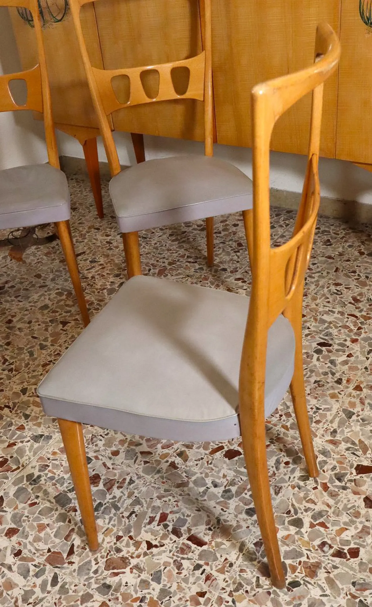 Mid-Century Modern table with 6 chairs by Vittorio Dassi, 1950s 14