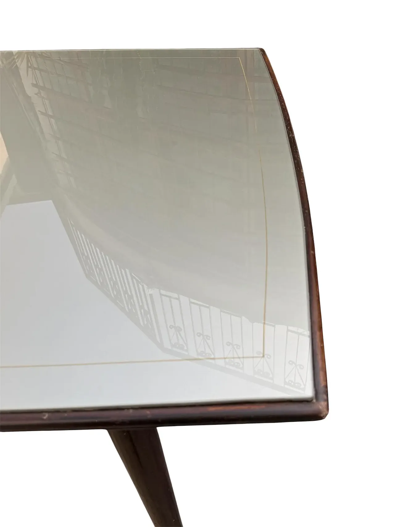 Dining table with 6 chairs, 1950s 10