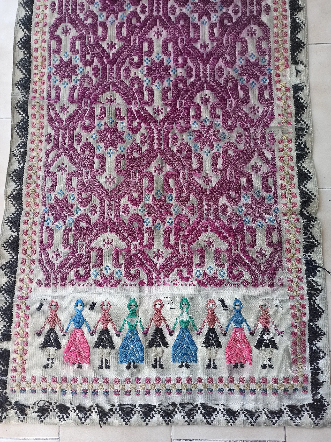 Sardinian Chest Cover Rug, 19th century 3