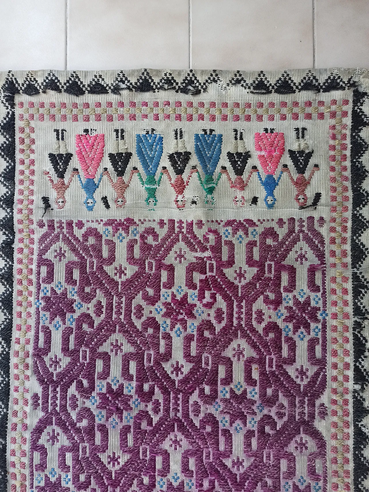 Sardinian Chest Cover Rug, 19th century 5