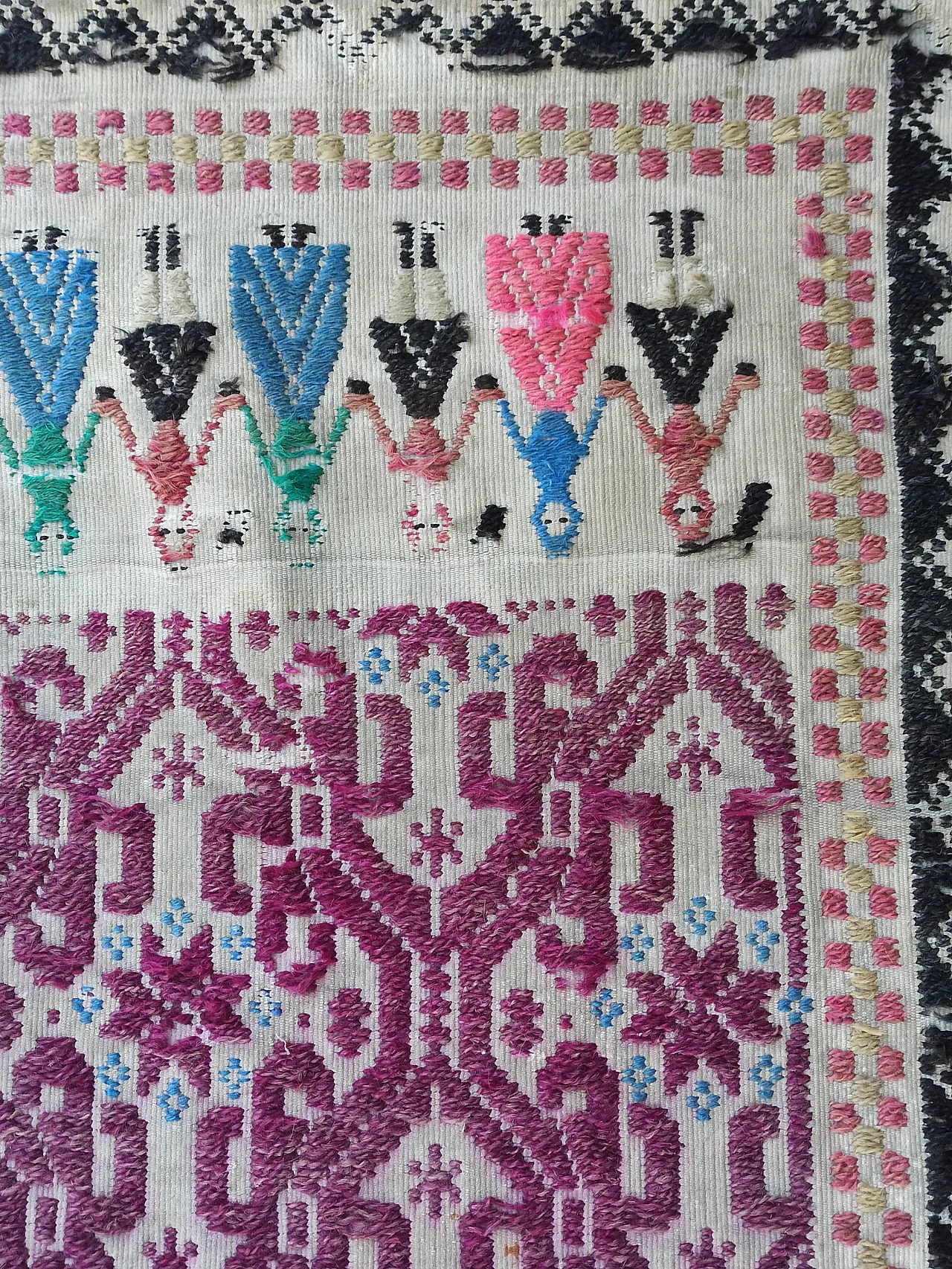 Sardinian Chest Cover Rug, 19th century 7