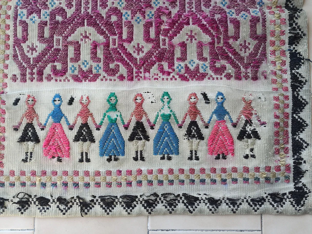 Sardinian Chest Cover Rug, 19th century 9