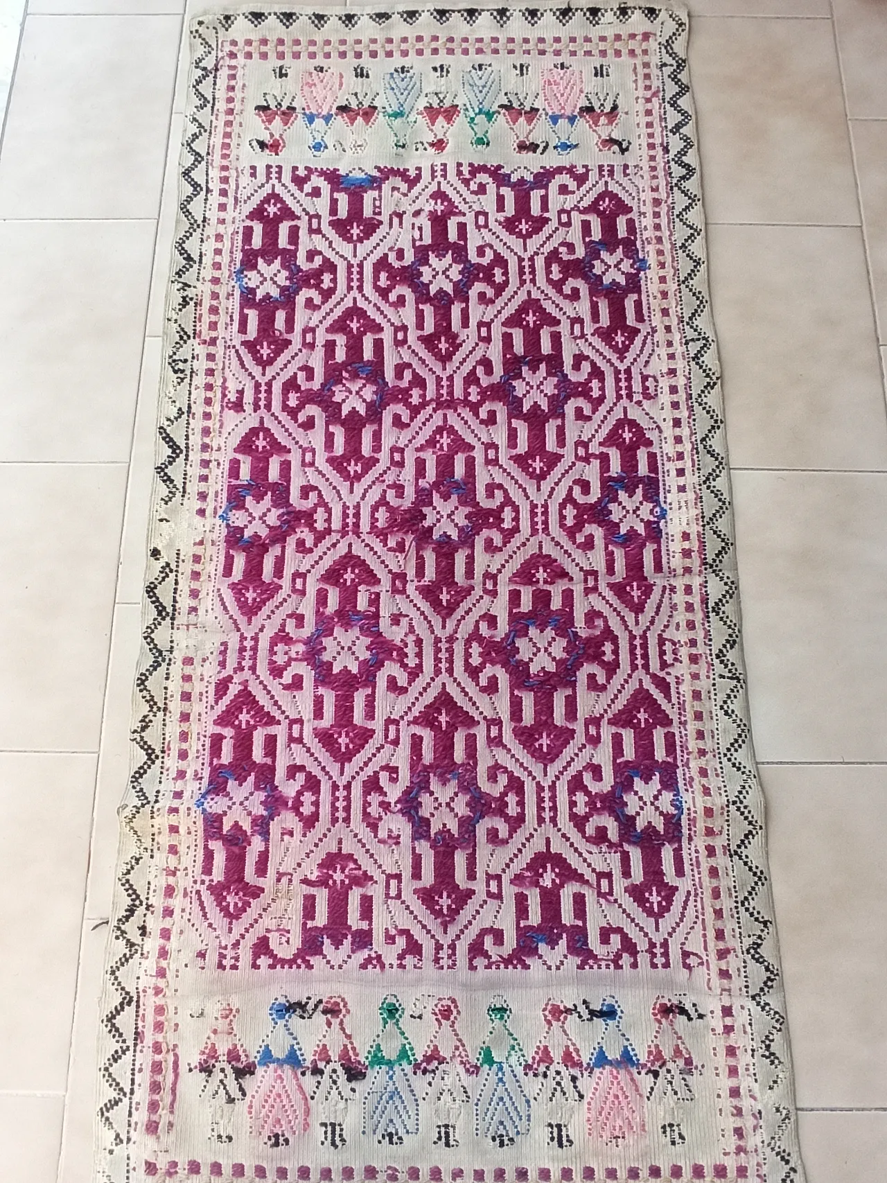 Sardinian Chest Cover Rug, 19th century 11