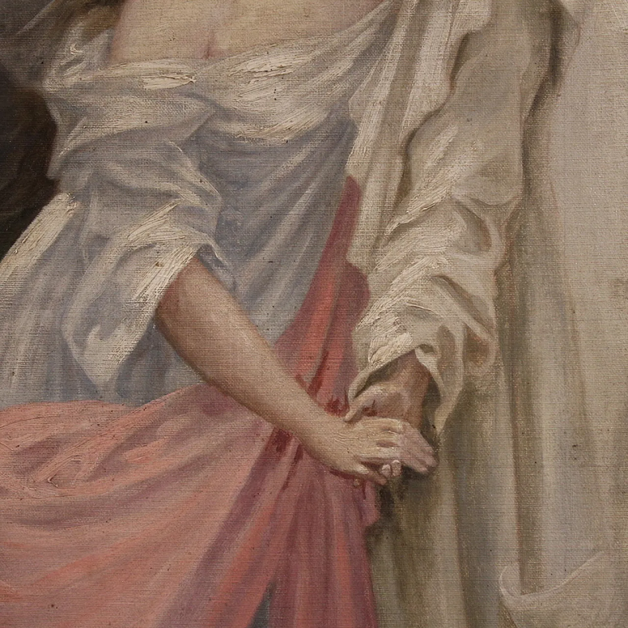 Neoclassical painting allegory of faith, hope, 19th century 11