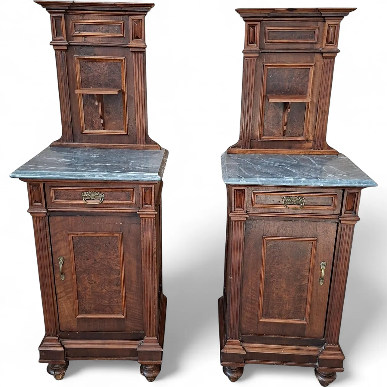 Couple of bedside tables, late 19th century 14