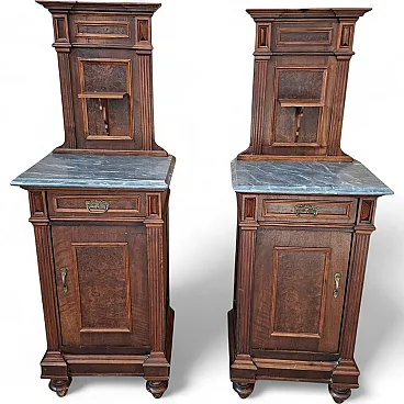 Couple of bedside tables, late 19th century