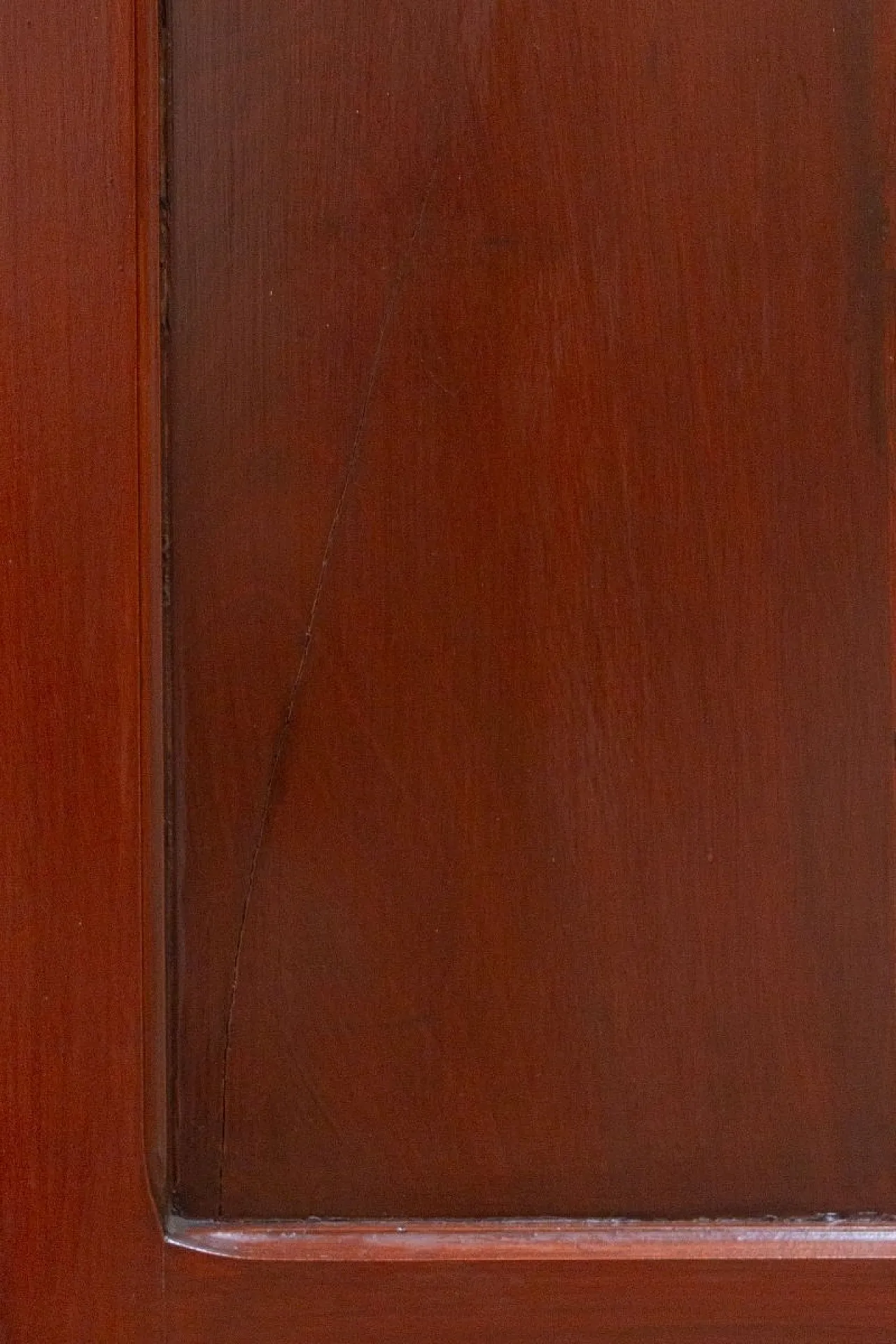 Handcrafted display cabinet in cherry wood, 1980s 2