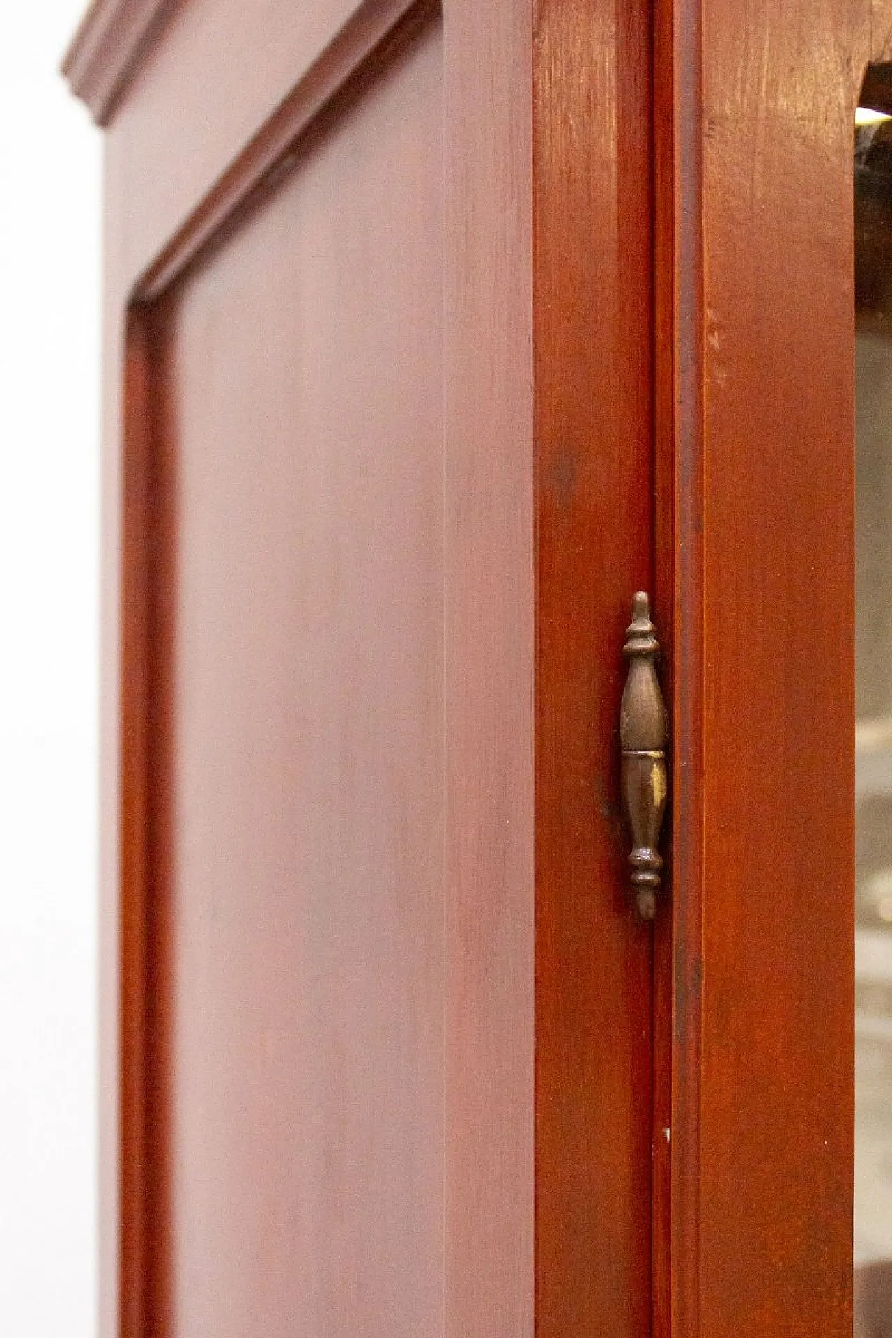 Handcrafted display cabinet in cherry wood, 1980s 4