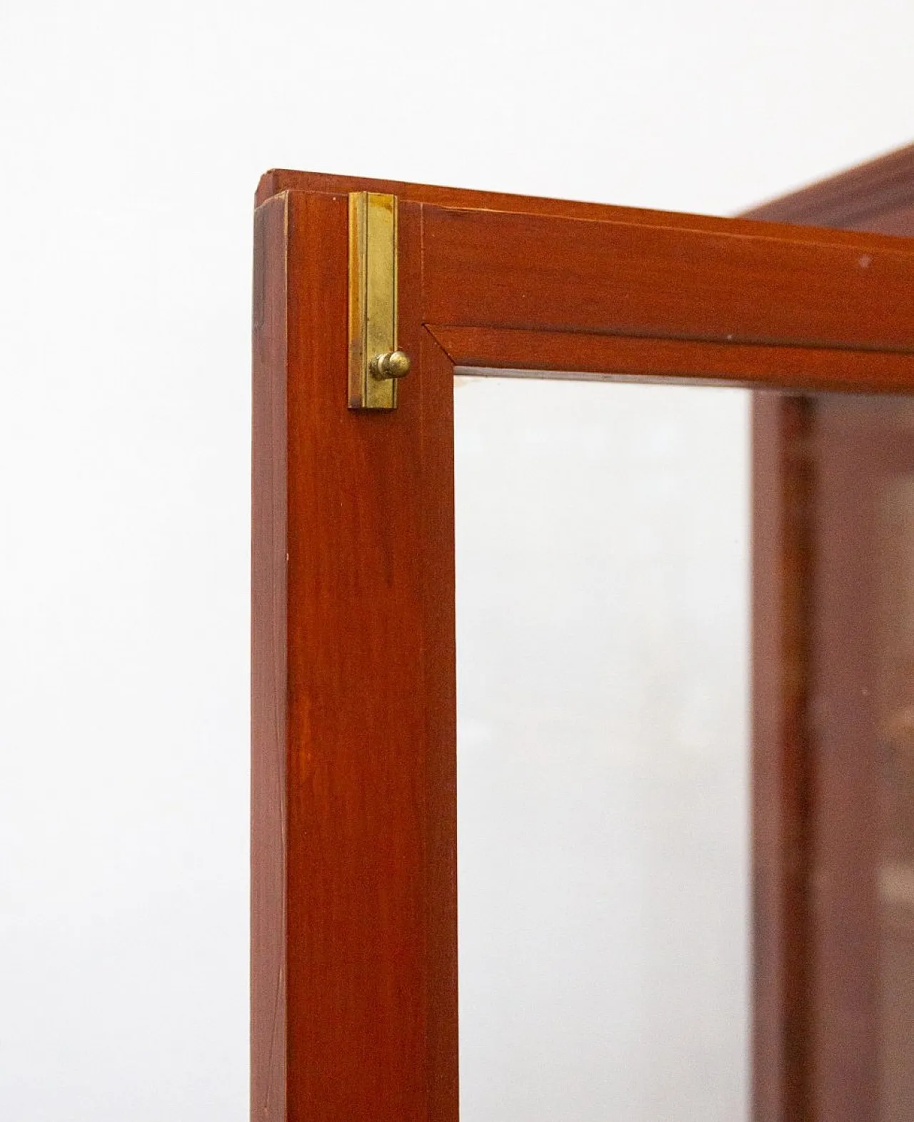 Handcrafted display cabinet in cherry wood, 1980s 6