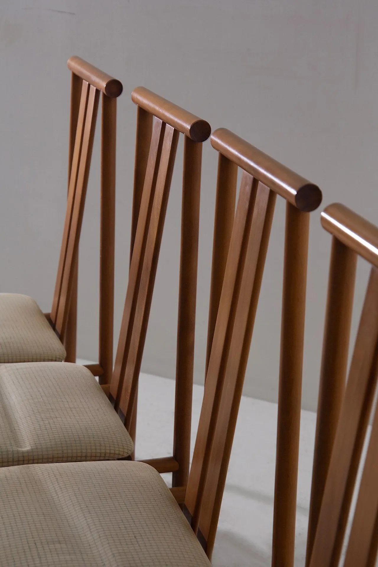 8 Zea Dining Chairs by Annig Sarian for T70, 1980s 9