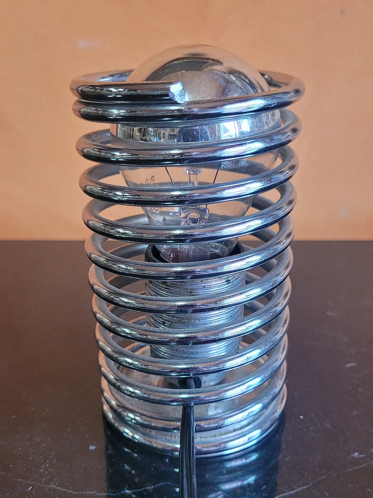 Lampada da tavolo in metallo cromato Massive, Belgio, anni '90 4