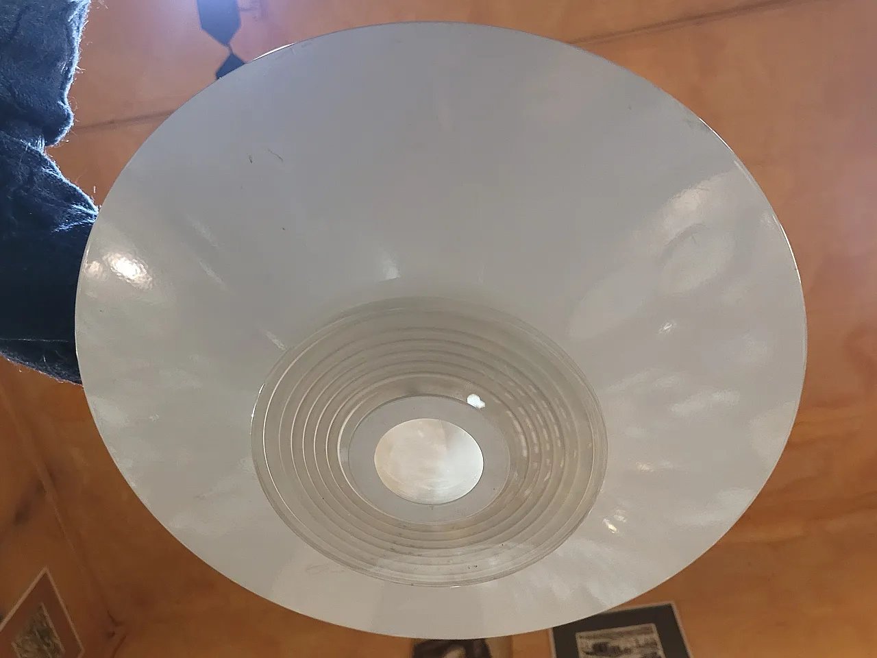 Lampada da soffitto Moni in metallo verniciato e vetro, anni '80 2