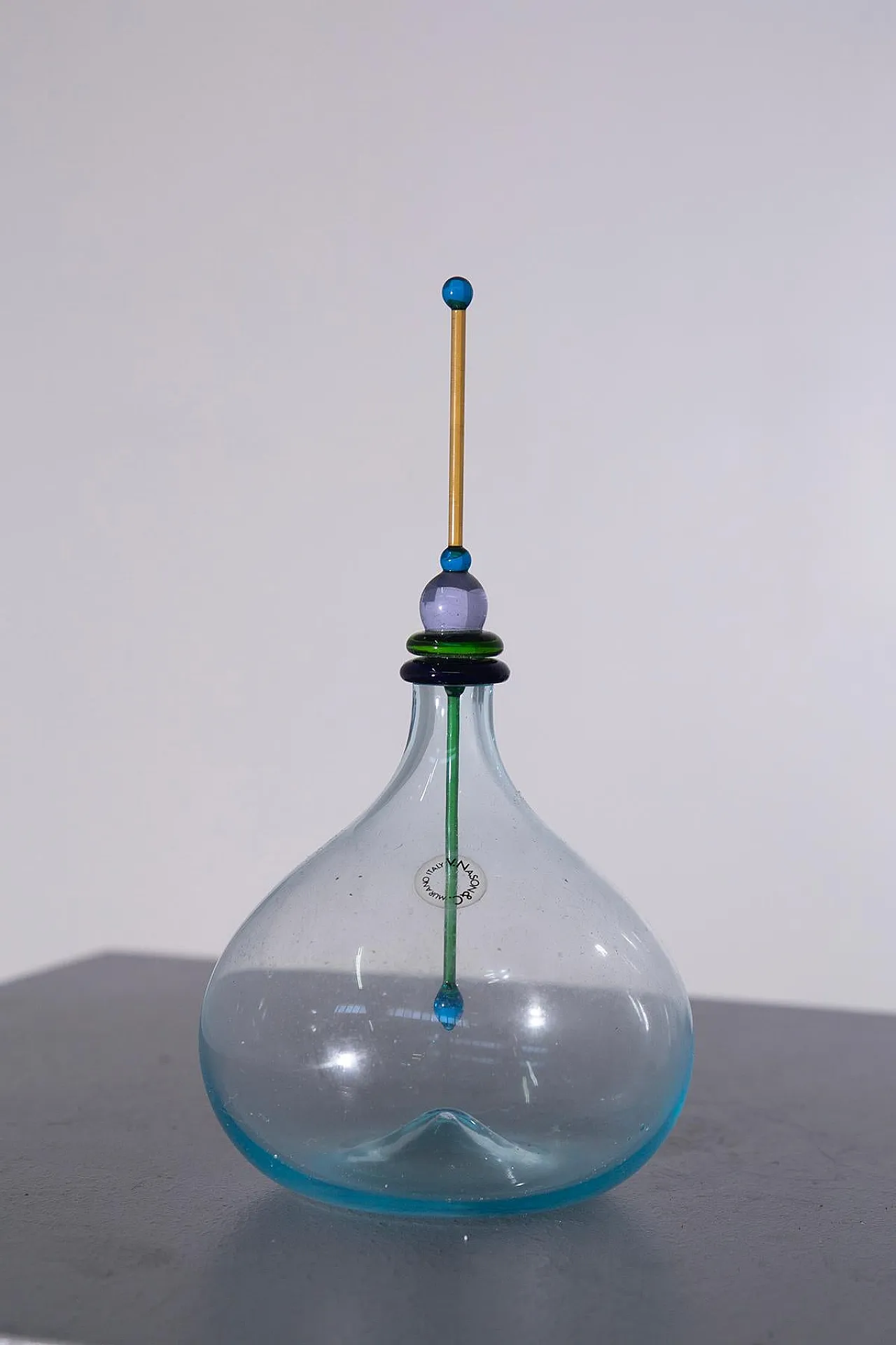 Artistic bottle with Murano glass by Carlo Nason, late 20th century 4