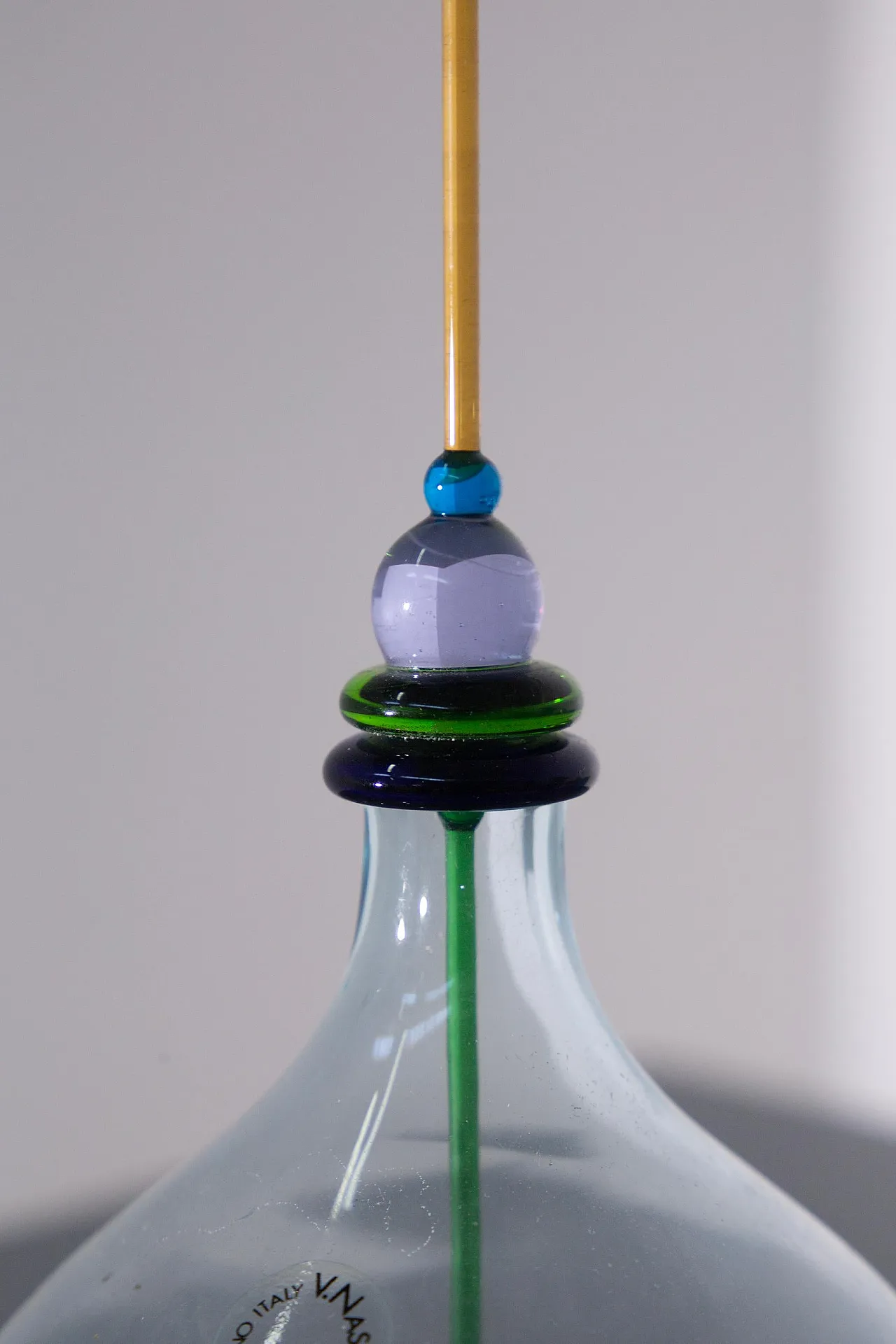 Artistic bottle with Murano glass by Carlo Nason, late 20th century 6